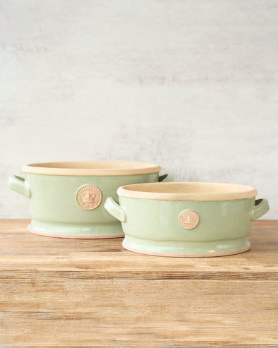 KEW LOW BOWLS W/HANDLE SET OF 2 CHARTWELL GREEN - 5635CH (Box of 1 set)