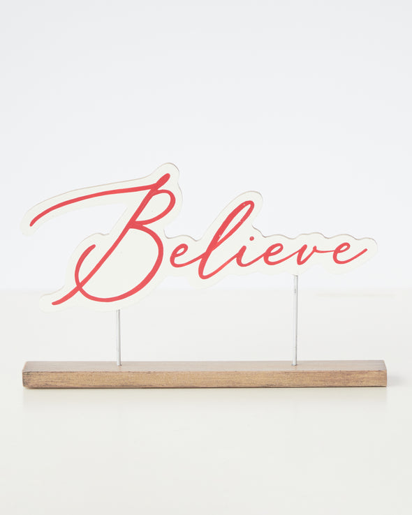 BELIEVE TABLE SITTER 20.3cm - X2559 (Box of 4)