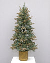 CHRISTMAS TREE LED GREEN POTTED 137CM - X2877 (Box of 1)