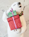 POLAR BEAR WITH GIFT 60CM - X2581 (Box of 2)