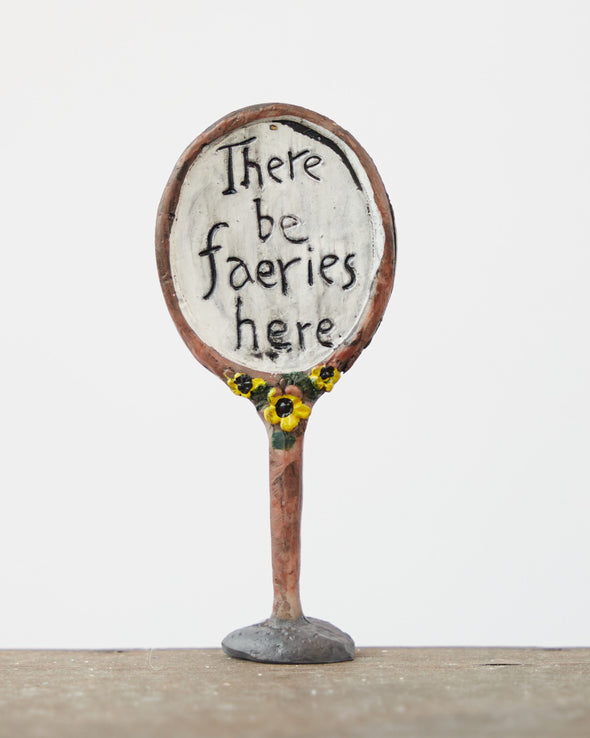 THERE BE FAIRIES SIGN POST - 6314 (Box of 4)
