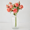 ROSE BOUQUET X6 CORAL 36CM - 7142CO (Box of 12)