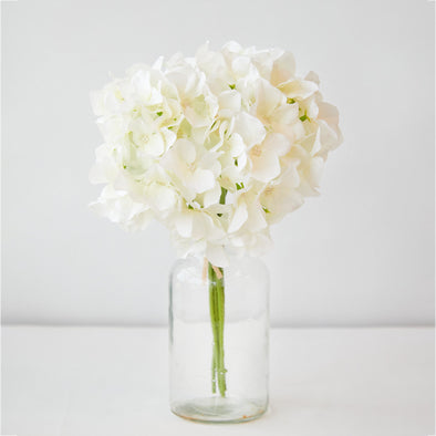 HYDRANGEA BOUQUET WHITE 30CM - 7144WH (BOX OF 12)