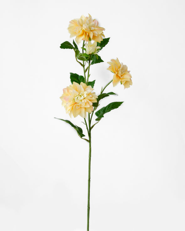 DAHLIA SPRAY X 4 YELLOW 68.5CM - 7175YE (Box of 24)