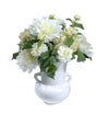 HYDRANGEA DAHLIA MIXED ARRANGEMENT WHITE 43X52CM - 7267 (Box of 2)