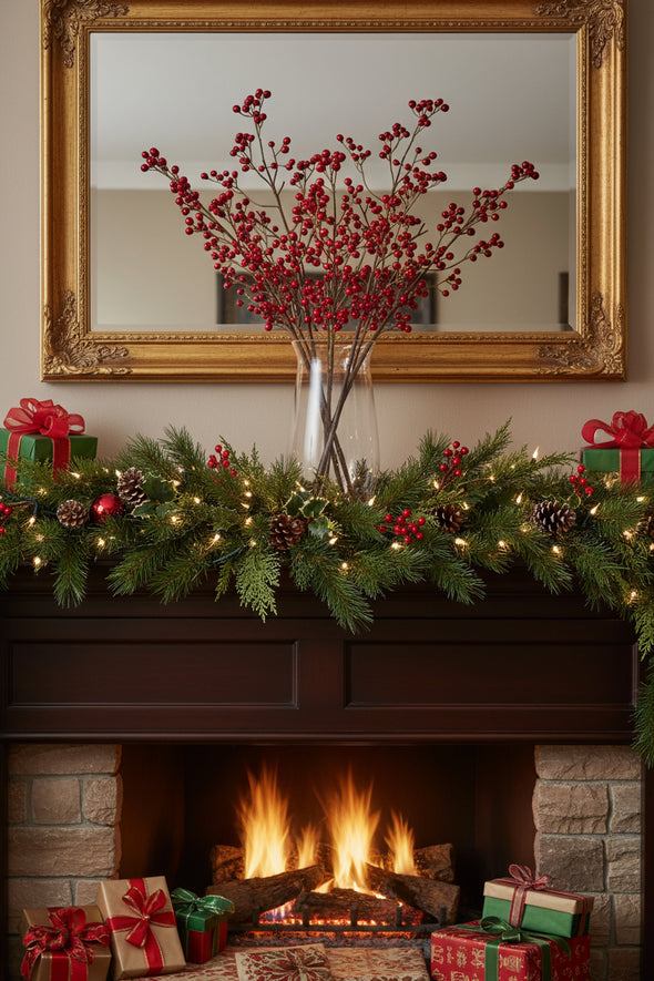 WILD ROSE HIP RED 81CM - 7192RD (Box of 12)