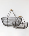 FRENCH POTAGER BASKET (SET OF 2) 37 x 26 x 14cm - CV05106 (Box of 1 Set)