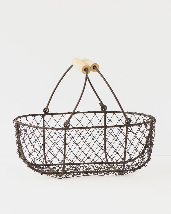 FRENCH POTAGER BASKET (SET OF 2) 37 x 26 x 14cm - CV05106 (Box of 1 Set)