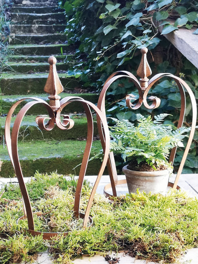 CASA VERDE METAL CROWN RUST LARGE 23 X 29CM - CV07049 (Box of 4)