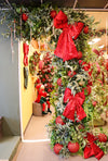 CHRISTMAS BOW ORNAMENT RED 52 X 74CM- X3578 (Box of 6 pcs)