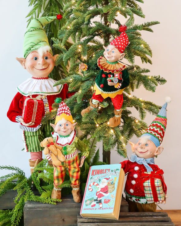 CHRISTMAS ELF SKIP 35CM  - X3758 (Box of 3)