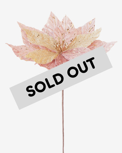 POINSETTIA ROSE GOLD 30cm - X2087RO (Box of 48)