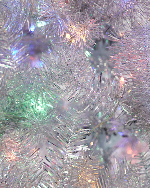 CHRISTMAS TREE LED VINTAGE SILVER 229CM - X2878 (Box of 1)