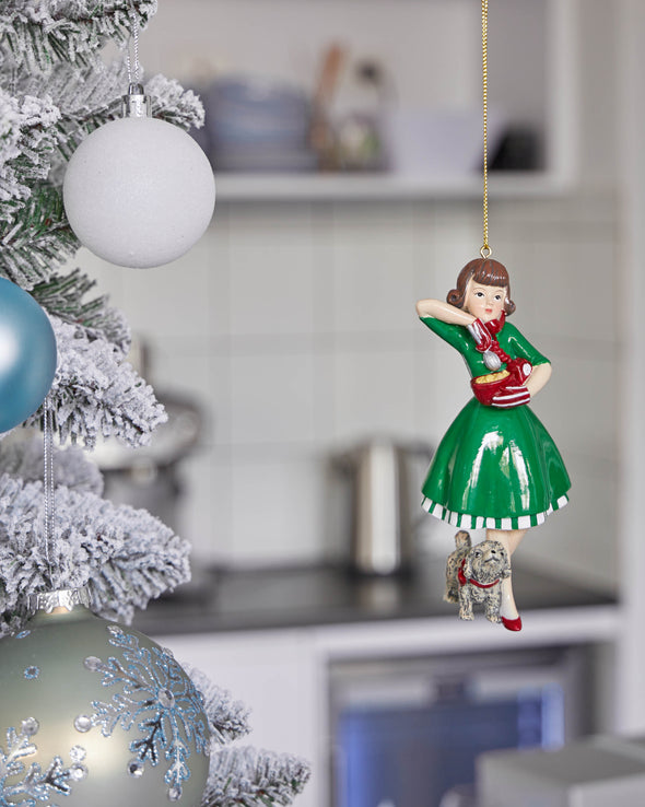 BAKING GIRL ORNAMENT 14.5CM - X2968 (Box of 4)