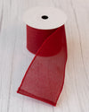 RIBBON MESH RED 10cm(W) 4.57m(L) - X3287 (Box of 8)