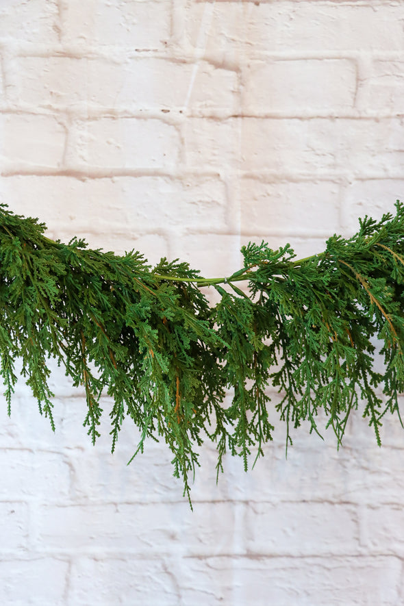 CYPRESS GARLAND REAL TOUCH 6FT - X3466 (Box of 2pcs)
