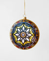 CHRISTMAS HOLY FAMILY DISC ROUND ORNAMENT 10CM - X3630 (Box of 12pcs)