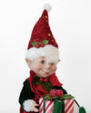 XMAS ELF ON SLEIGH 21CM  - X3797 (Box of 2)