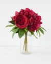 PEONY BUNDLE X 5 BURGUNDY - 3940BU  (Box of 12)