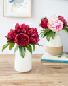 PEONY BUNDLE X 5 BURGUNDY - 3940BU  (Box of 12)