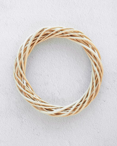 WILLOW WREATH NATURAL 20CM - 6371 (Box of 6)