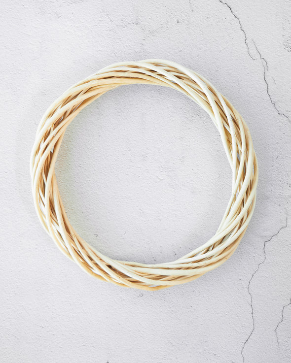 WILLOW WREATH NATURAL 30CM - 6372 (Box of 6)