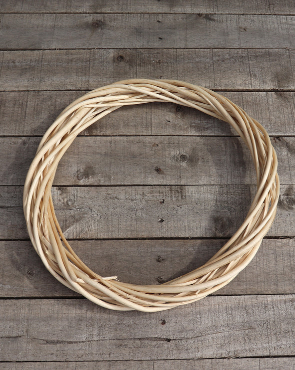 WILLOW WREATH NATURAL 40CM