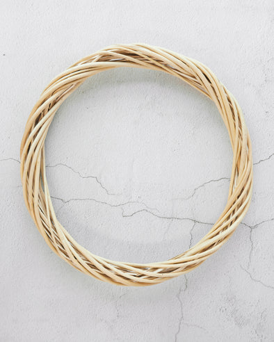 WILLOW WREATH NATURAL 40CM - 6373 (Box of 6)