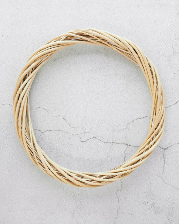 WILLOW WREATH NATURAL 40CM - 6373 (Box of 6)