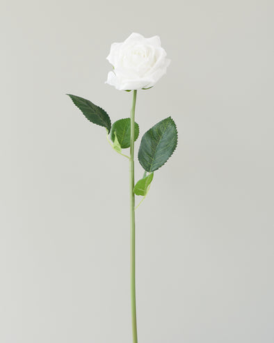 CAMILLE ROSE BUD WHITE REAL TOUCH 47CM - 7002WH (Box of 48)