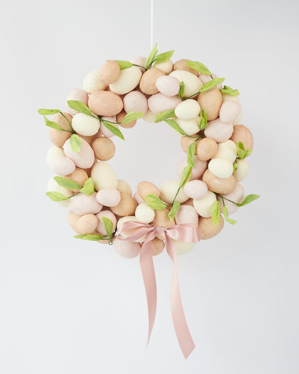 PAPER EGG WREATH 42CM - E1166 (Box of 6)