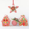GINGERBREAD HOUSE WITH LED 17CM - X1688 (Box of 2)