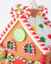 GINGERBREAD HOUSE WITH LED 18CM - X1689 (Box of 2)