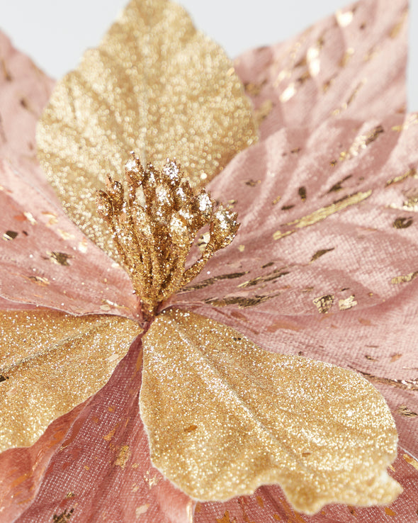POINSETTIA ROSE GOLD 30cm - X2087RO (Box of 48)