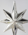CRACKED MIRROR TREE TOPPER SILVER 35.6CM - X2258SL (Box of 6)