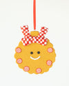 GINGERBREAD COOKIE ORNAMENT RED - X2374 (Box of 24)