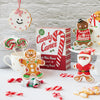 GINGERBREAD COOKIE ORNAMENT WHITE - X2375 (Box of 24)