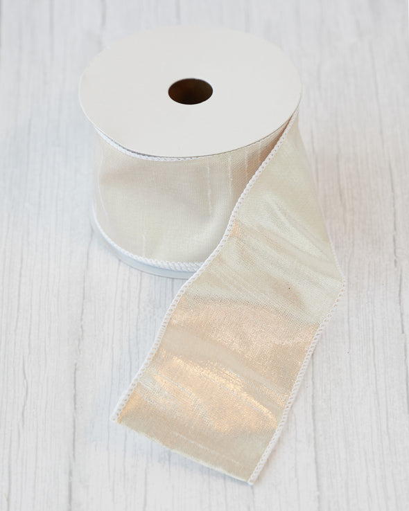 RIBBON ROLL CREAM 6.35cm - X2477 (Box of 6)