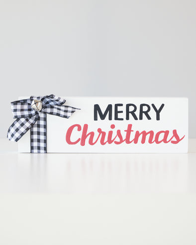 MERRY CHRISTMAS TABLE SIGN 20cm - X2497 (Box of 4)