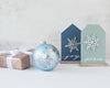 SNOWFLAKE TABLE  SITTER SET OF 3 16.5cm - X2512ASST (Box of 6)