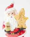 SANTA WITH GINGERBREAD 22CM - X2737 (Box of 2)