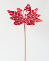POINSETTIA STEM RED/WHITE 65CM - X2919 (Box of 60)
