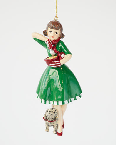 BAKING GIRL ORNAMENT 14.5CM - X2968 (Box of 4)