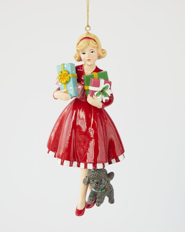 GIFTING GIRL ORNAMENT 14.5CM - X2970 (Box of 4)